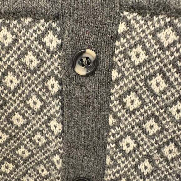 Vintage espirit Wool Cardigan Sweater with embroidery - Picture 6 of 6